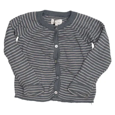 Cardigan (Blue, Beige) from Konges Sløjd Merino wool