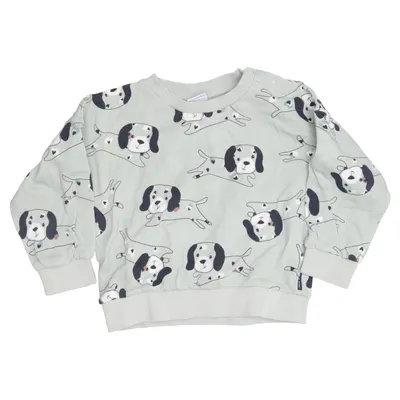Sweatshirt (Green) from Polarn O. Pyret Organic cotton