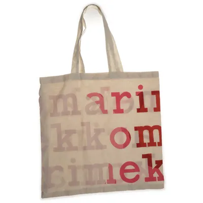 Canvas tas (Beige, Roze) van Marimekko Gerecycled katoen
