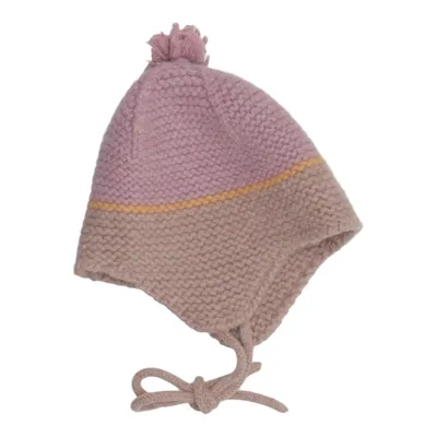 Bobble hat (Pink, Brown) from Sterntaler Polyamide, Wool