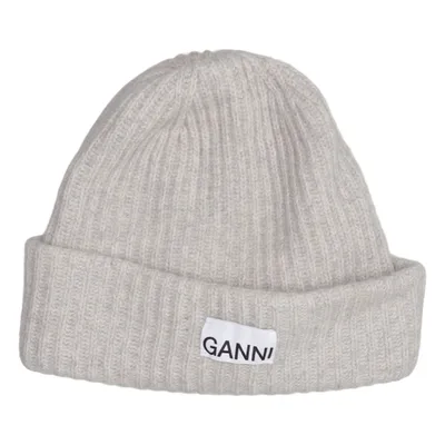 Beanie (Beige) van Ganni Polyamide, Wol