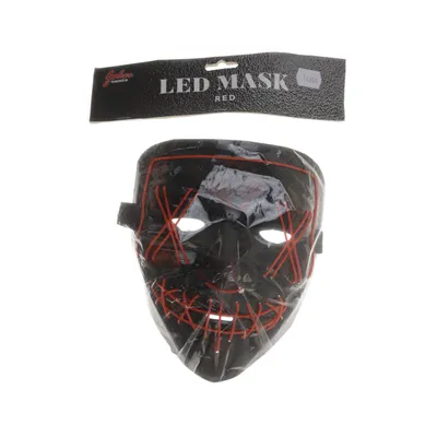 Masquerade mask (Black, Red) from Joker Hisab Company
