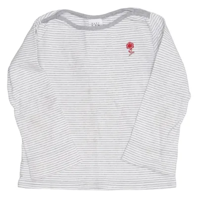 Long sleeve T-shirt (White, Gray) from BabyGap Cotton