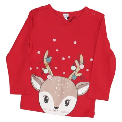 Jultröja (Röd, Flerfärgad) från Dopo Dopo Baby Bomull
