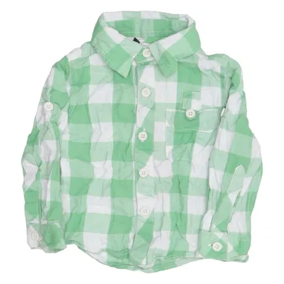 Shirt (Green, White) from Bluezoo Cotton