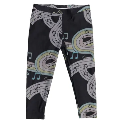 Leggings (Sort, Grå, Flerfarvet) fra Mini Rodini Elastan