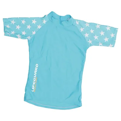 Badetrøje (Blå, Hvid) fra Smiling Shark Elastan, Polyamid