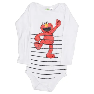 Body (Hvid, Rød, Sort) fra Sesame Street Økologisk bomuld