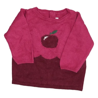 Pull-over (Rose, Rouge) de Jacadi Angora, Coton, Polyamide, Viscose, Laine