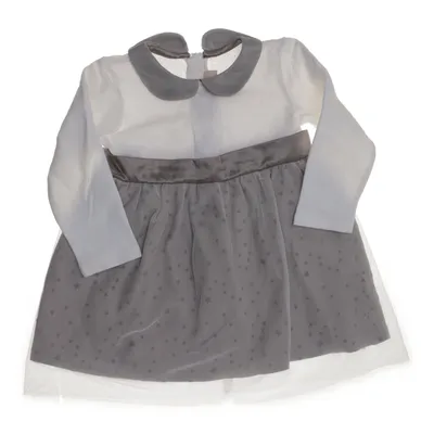 Bloemenmeisjes jurk (Wit, Grijs) van My First Chicco Katoen, Elastaan, Polyester