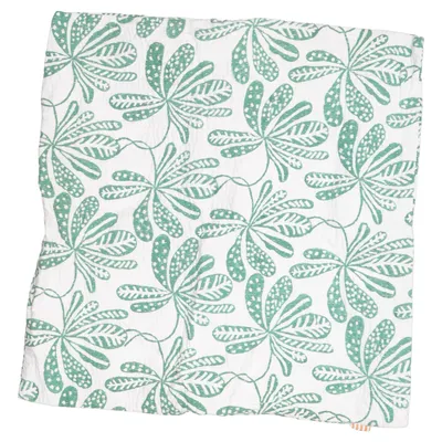Housse de coussin (Blanc, Vert) de Afroart Coton