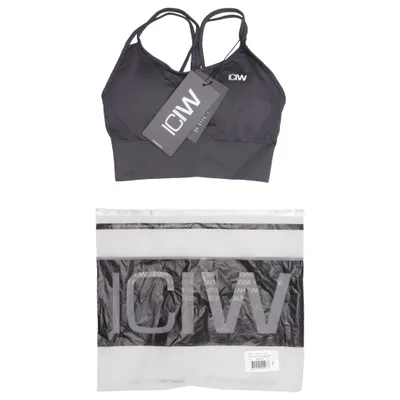 Sports bra (Black) from ICIW Elastane, Polyamide