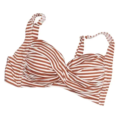 Bikinioberteil (Braun, Weiß) von Scampi Elasthan, Nylon