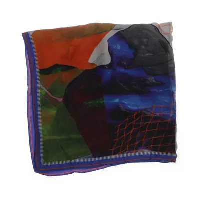 Halsdoek (Blauw, Meerkleurig) van Henrik Vibskov Zijde