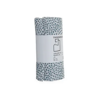 Dekbedset (Groen, Wit) van IKEA Katoen, Gerecycled polyester