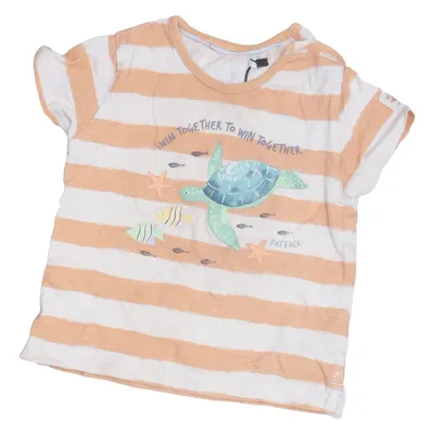 T-shirt (Beige, White) from Fatface Cotton, Elastane