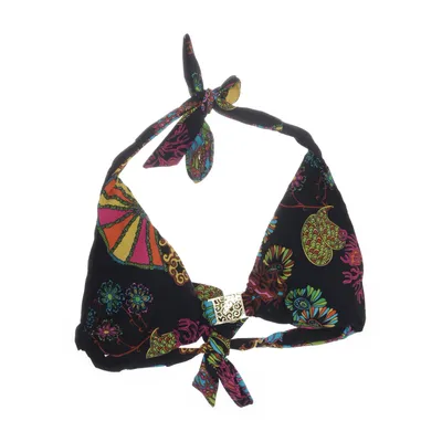 Bikini top (Black, Multicolored) from Trina Turk Elastane, Nylon, Polyester