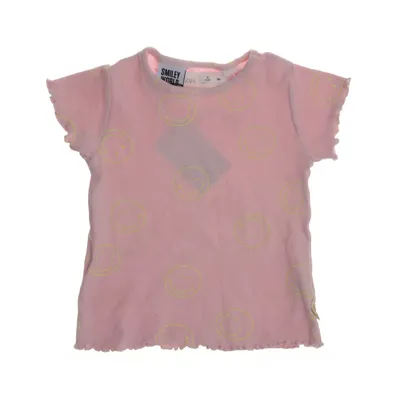 Top (Pink) from Zara x Smiley World Cotton, Elastane
