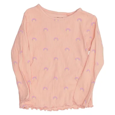 Långärmad t-shirt (Rosa, Flerfärgad) från Next Bomull, Elastan