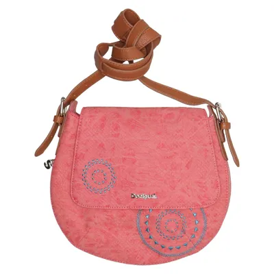 Axelremsväska (Rosa, Brun) från Desigual Polyester, Polyuretan