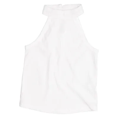 Halterneck top (Hvid) fra PatPat Bomuld, Polyester