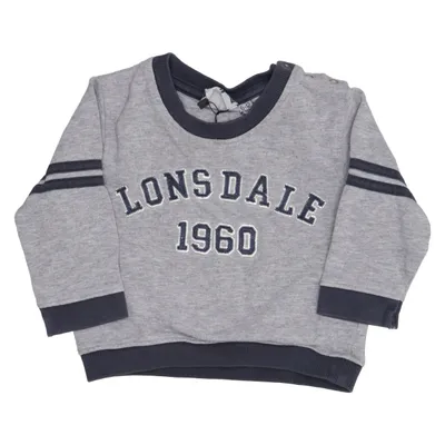Sweatshirt (Gray, Blue) from Lonsdale Cotton, Viscose
