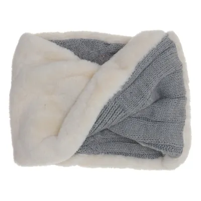 Halsvärmare (Grå, Beige) från Liz Claiborne Akryl, Polyester