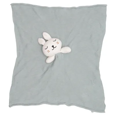 Snuttefilt (Grön, Vit) från Dille & Kamille Ekologisk bomull, Återvunnen polyester