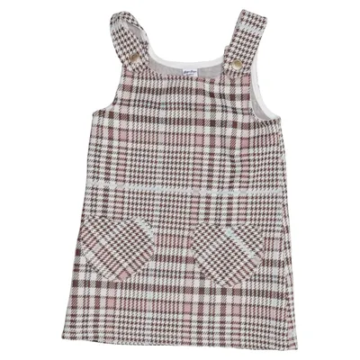 Denimspencer (Brun, Pink, Hvid) fra Dopo Dopo Baby Bomuld, Elastan, Polyester