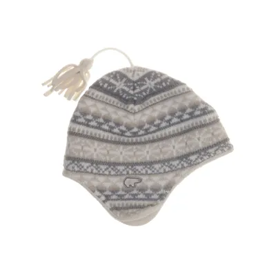 Bommelmütze (Beige, Grau, Weiß) von Eisbär Acryl, Merinowolle, Polyester