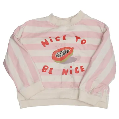 Sweatshirt (Pink, Beige) fra Mixed Grill Bomuld, Elastan