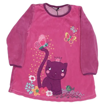Klänning (Rosa, Flerfärgad) från Kids by Lindex Bomull, Polyester