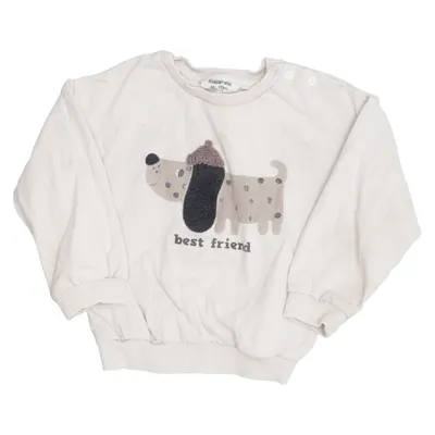 Sweatshirt (Beige) van KappAhl Katoen, Elastaan
