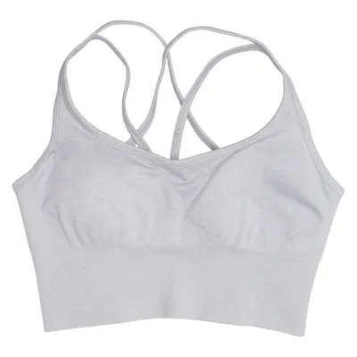 Brassière (Gris) de Teveo Élasthane, Polyamide, Polyester