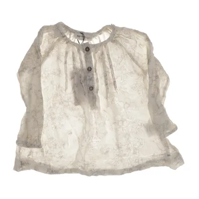 Blouse (Wit, Grijs) van Newbie by KappAhl Organisch katoen