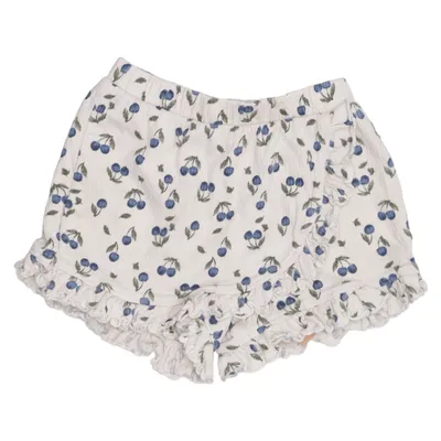 Skort (Beige, Blauw) van Hema Katoen, Elastaan, Polyester