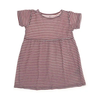 Klänning (Rosa, Vit) från H&M Bomull