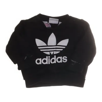Collegetröja (Svart, Vit) från Adidas Bomull, Elastan, Återvunnen polyester