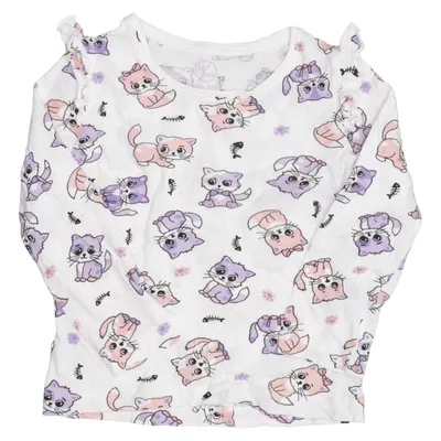 Long sleeve T-shirt (White, Multicolored) from Crossbow Cotton
