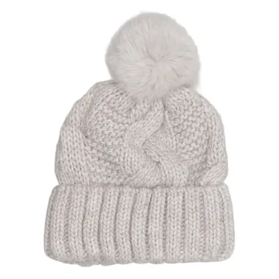 Bonnet à pompon (Gris) de H&M Acrylique, Polyester, Laine