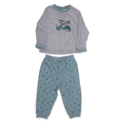 Freizeitanzug (Grau, Blau) von Pocopiano Bio-Baumwolle, Polyester