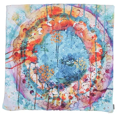Sierkussensloop (Blauw, Meerkleurig) van Society6