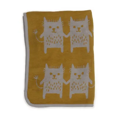 Filt (Vit, Gul) från Klippan