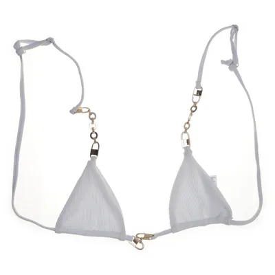 Bikini top (Wit) van PrettyLittleThing Elastaan, Polyamide