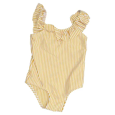 Maillot de bain une pièce (Jaune, Blanc) de Hema Élasthane, Polyamide, Polyester