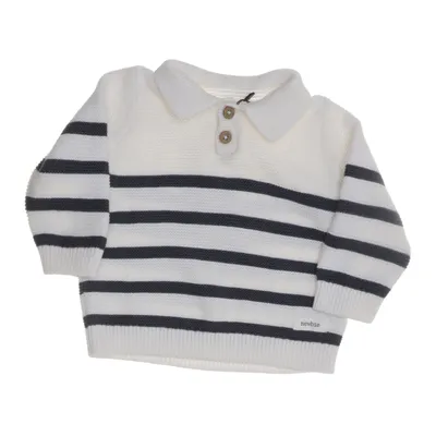 Sweater (White, Blue) from Newbie by KappAhl Cotton