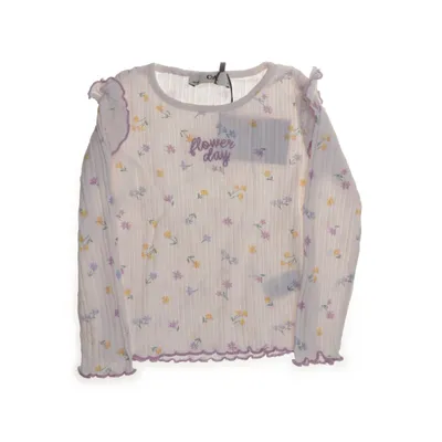 T-shirt à manches longues (Blanc, Multicolore) de C&A Coton