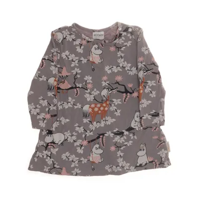 Klänning (Grå, Flerfärgad) från Moomin by Martinex Elastan, Ekologisk bomull