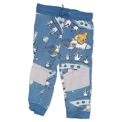 Pantalon de survêtement (Bleu, Multicolore) de Tom & Jerry Coton, Élasthane