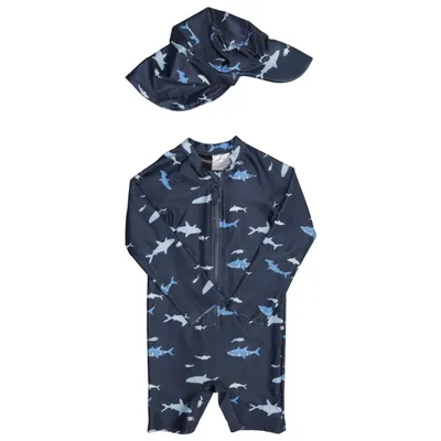 UV beschermende kleding (Blauw, Meerkleurig) van H&M Polyester, Elastaan